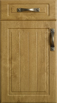 PVC Door - Saxon Square/Light Oak