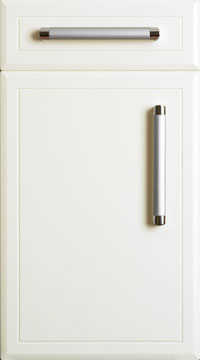 High Gloss/Modern Door - Chamfered/Vanilla