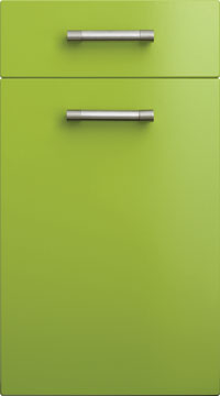 High Gloss/Modern Door - Duleek/Lime Green